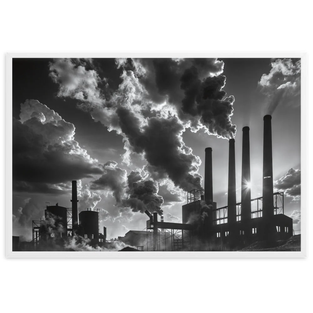 Tableau Noir et Blanc Industriel - Image 11