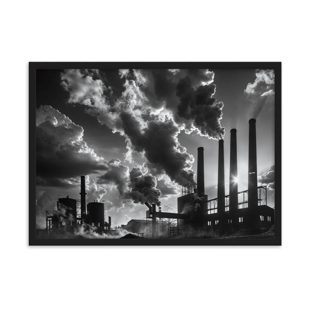 Tableau Noir et Blanc Industriel - Image 6