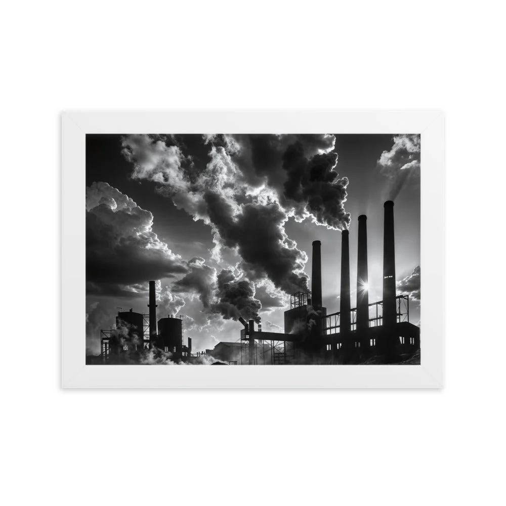 Tableau Noir et Blanc Industriel - Image 8