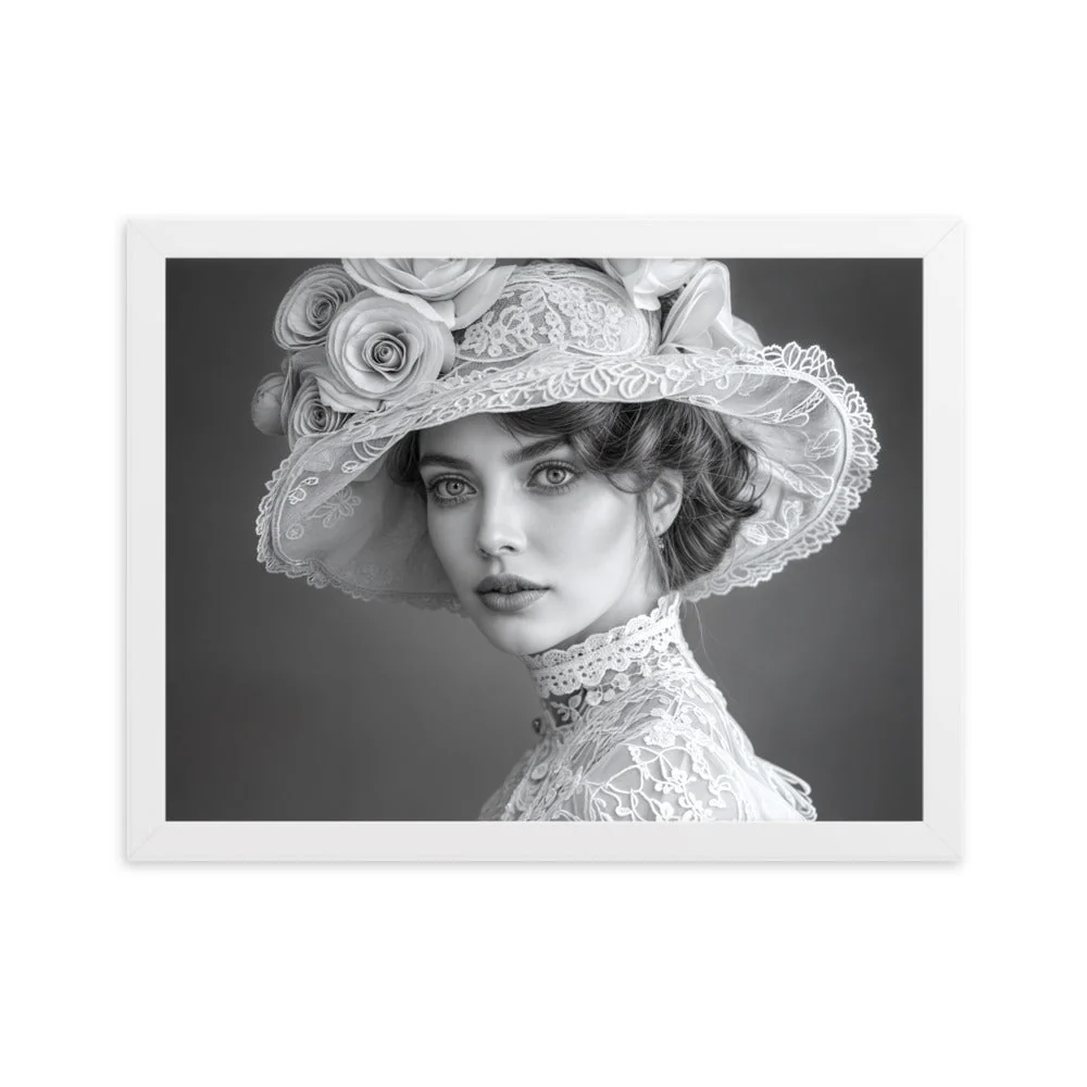 Tableau Noir et Blanc Vintage — Charme Victorien - Image 11