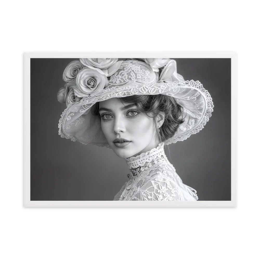 Tableau Noir et Blanc Vintage — Charme Victorien - Image 12