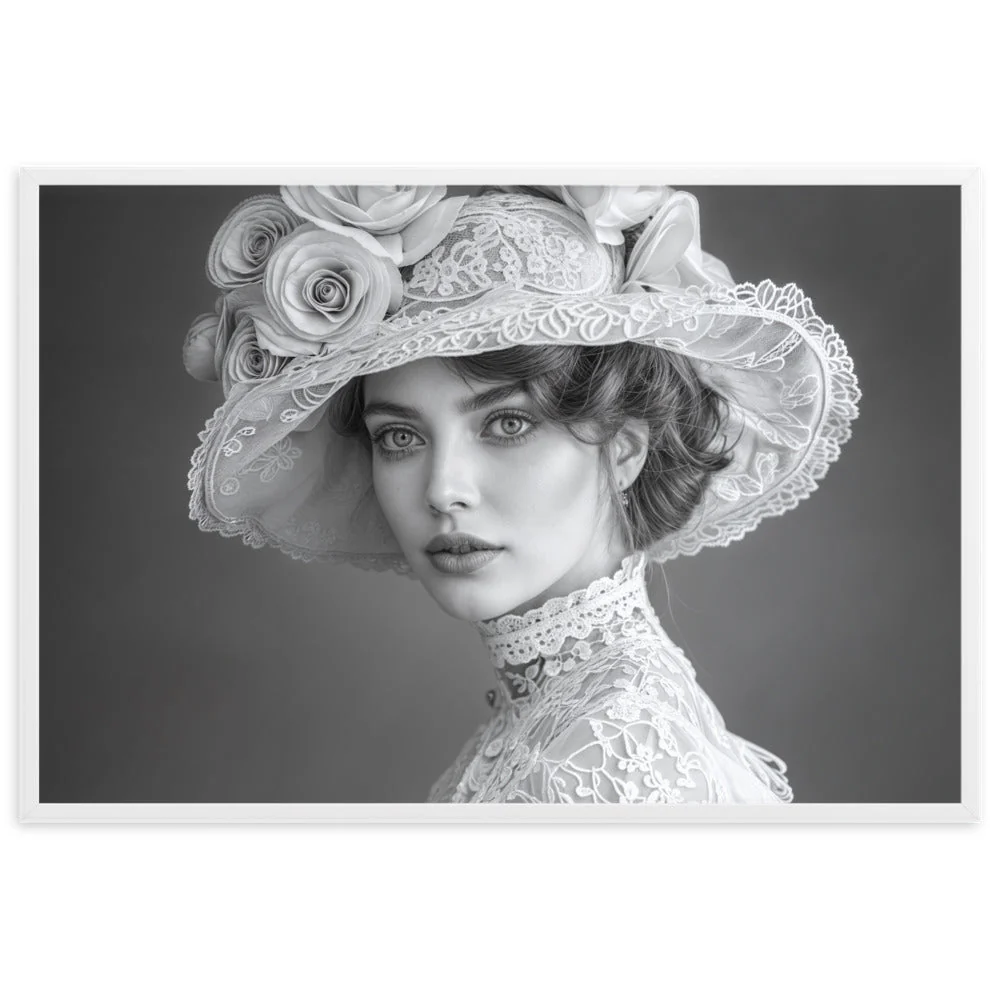 Tableau Noir et Blanc Vintage — Charme Victorien - Image 5