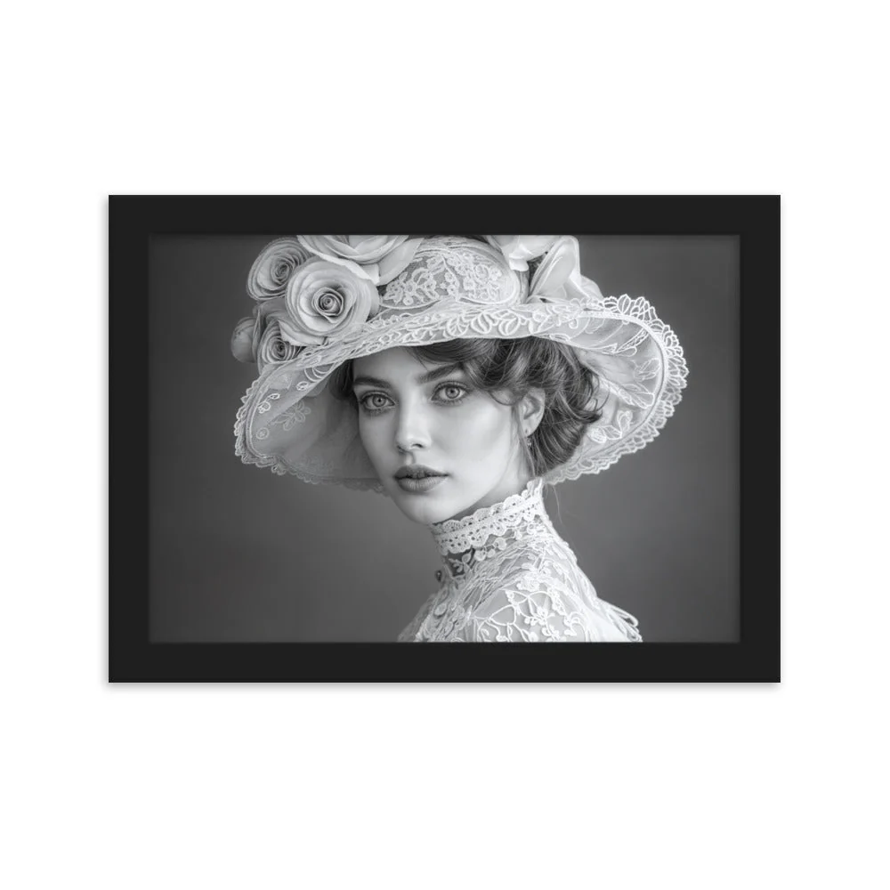 Tableau Noir et Blanc Vintage — Charme Victorien - Image 6