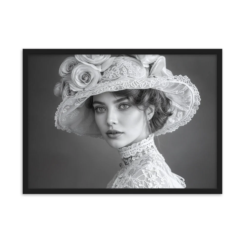Tableau Noir et Blanc Vintage — Charme Victorien - Image 8