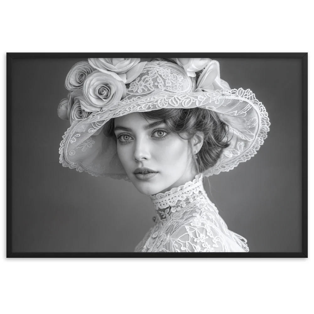 Tableau Noir et Blanc Vintage — Charme Victorien - Image 9