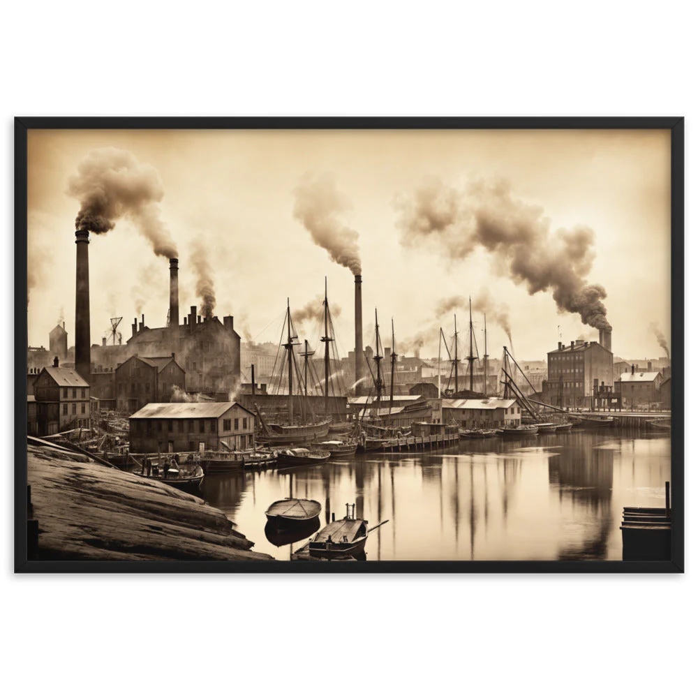 Tableau Paysage Industriel — Noir et Blanc - Image 5
