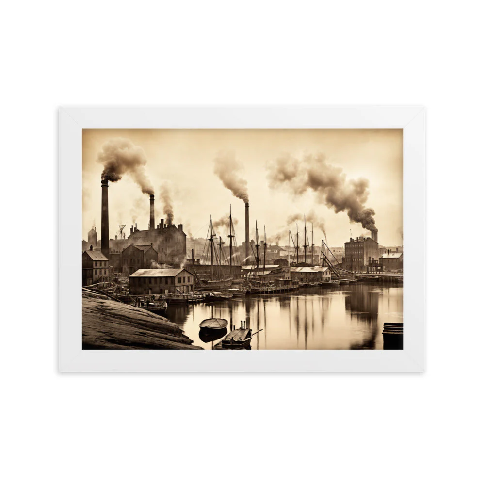 Tableau Paysage Industriel — Noir et Blanc - Image 6
