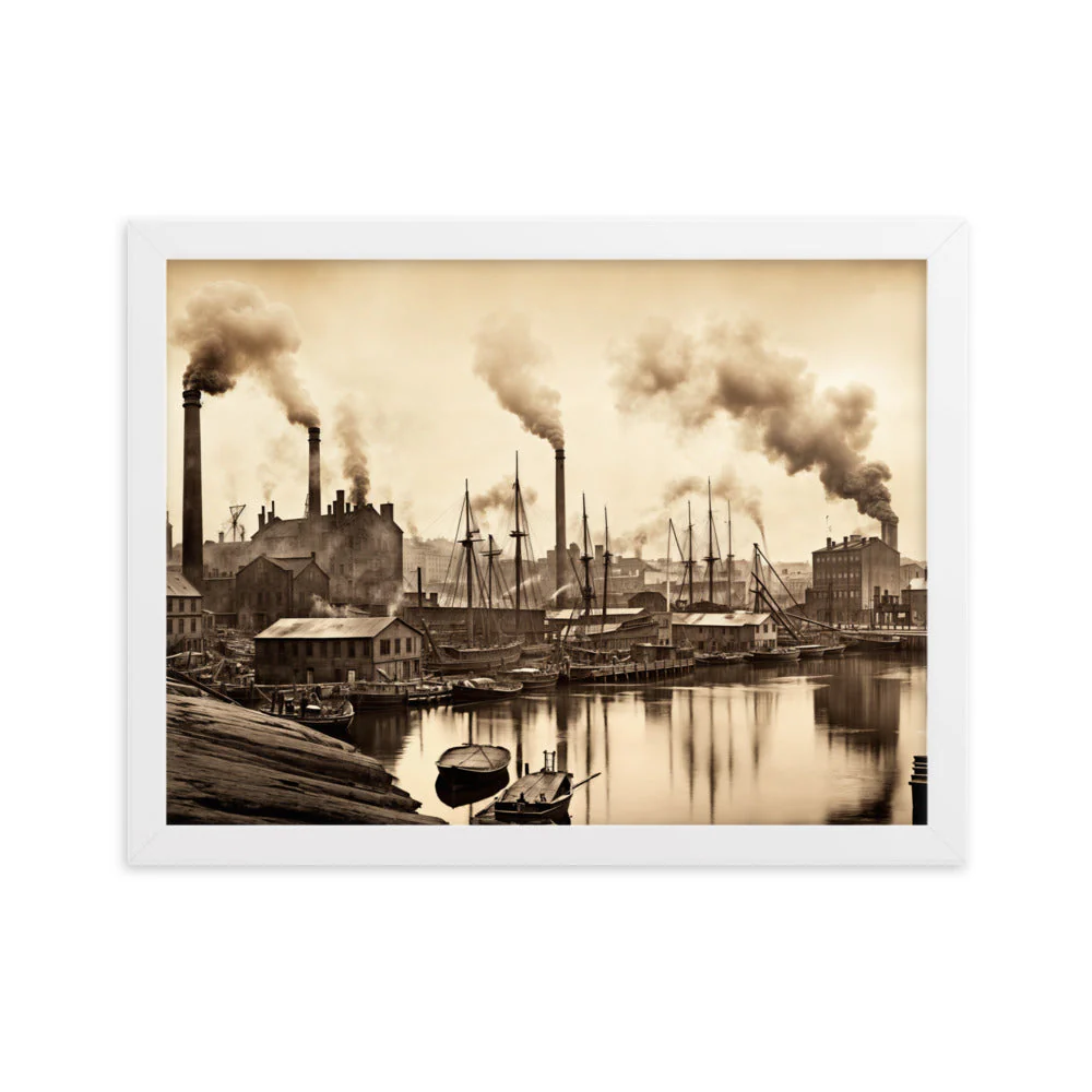 Tableau Paysage Industriel — Noir et Blanc - Image 7