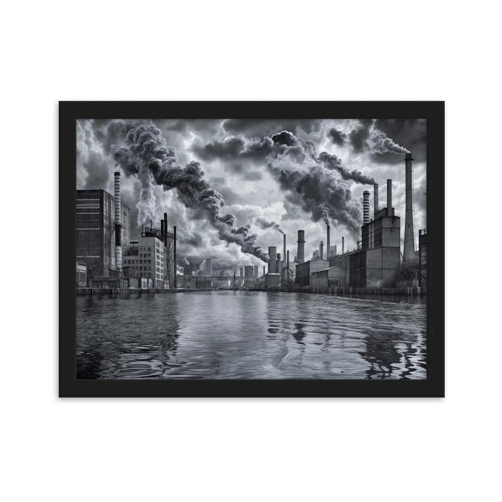 Tableau Peint Industriel — Esthétique Urbaine en Noir et Blanc - Image 7