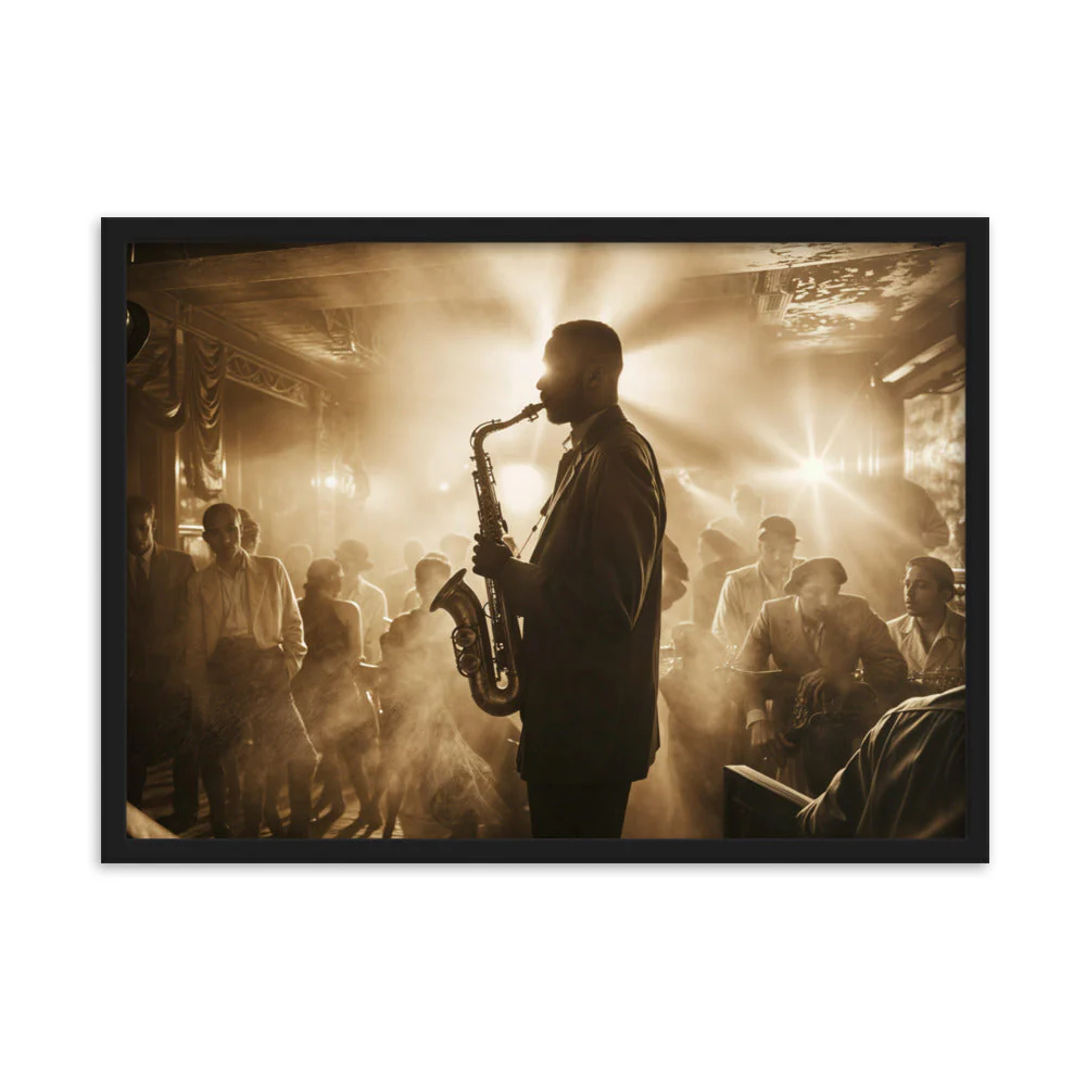 Tableau Rétro Vintage — Immersion dans l'Âge d'Or du Jazz - Image 4