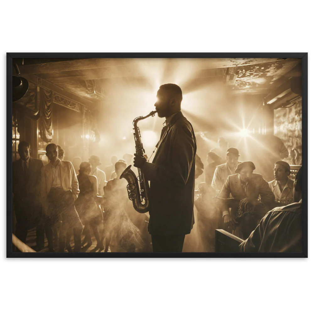 Tableau Rétro Vintage — Immersion dans l'Âge d'Or du Jazz - Image 5