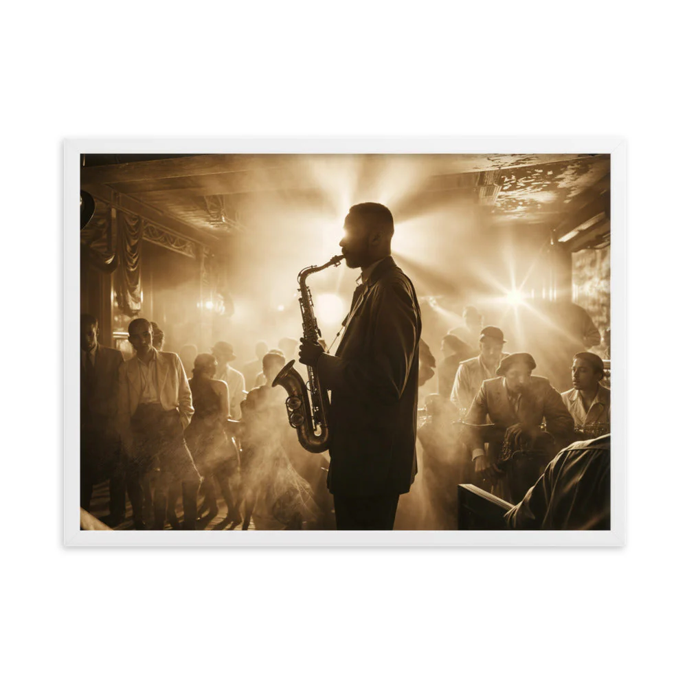 Tableau Rétro Vintage — Immersion dans l'Âge d'Or du Jazz - Image 8