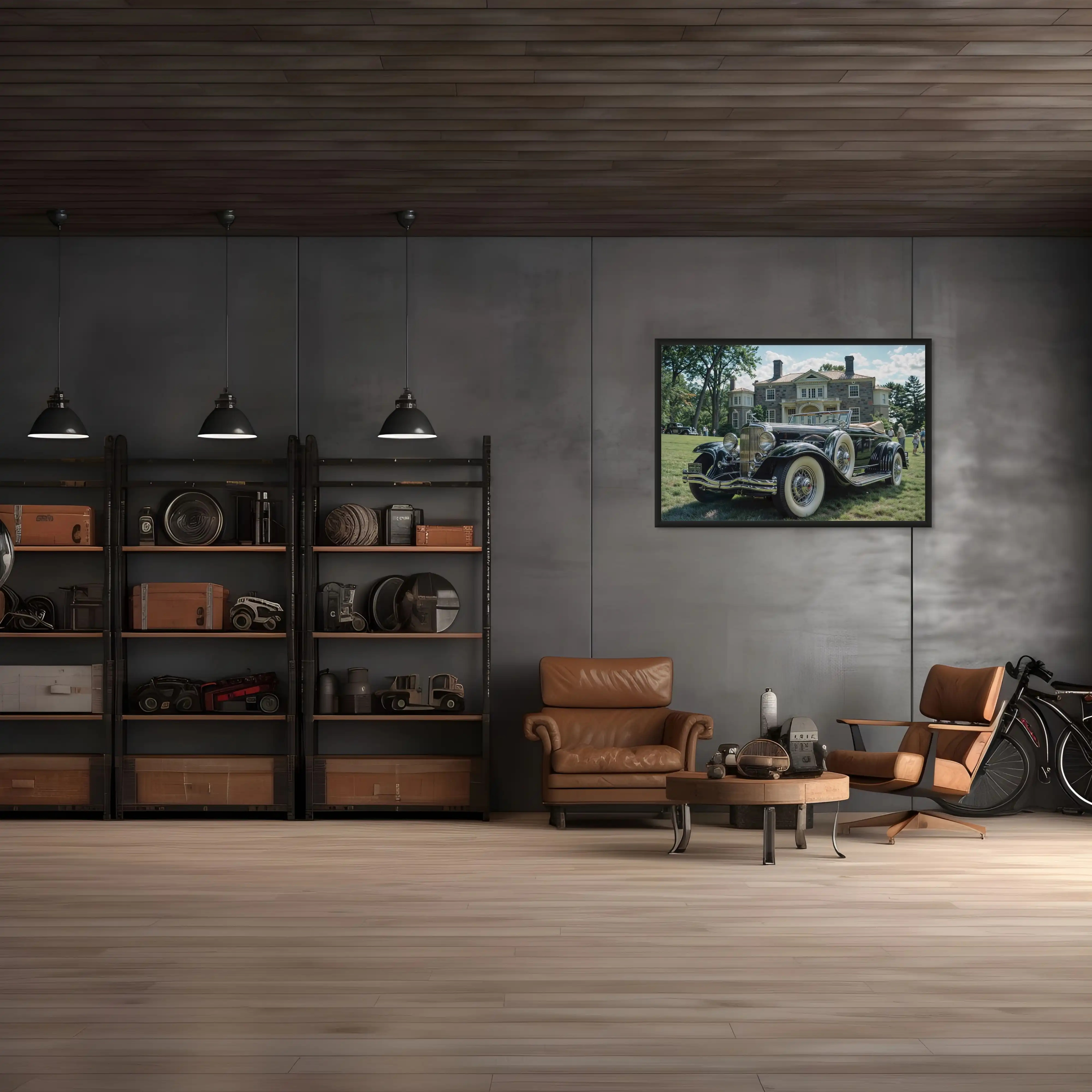 Tableau Vintage — Voiture Elégante - Image 2