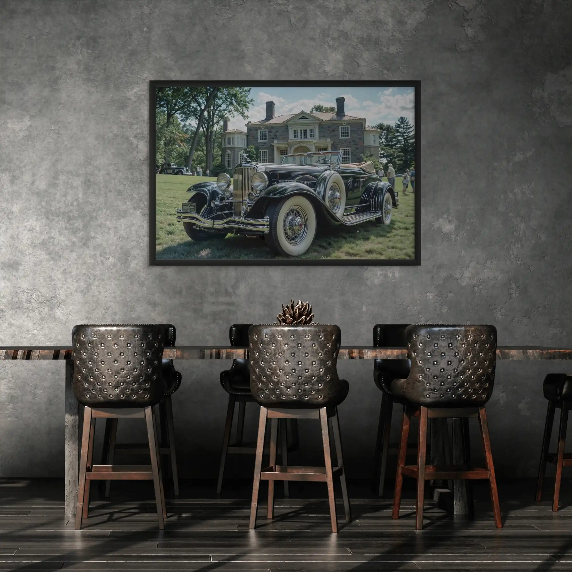 Tableau Vintage — Voiture Elégante - Image 3
