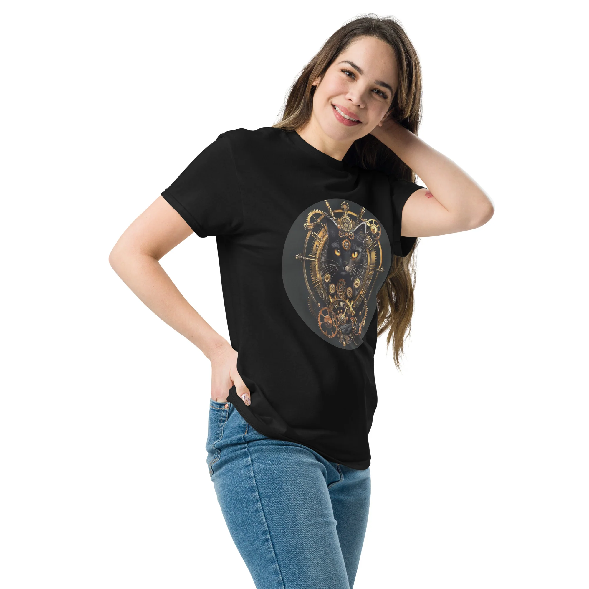 Tee Shirt Chat Noir Steampunk - Image 2