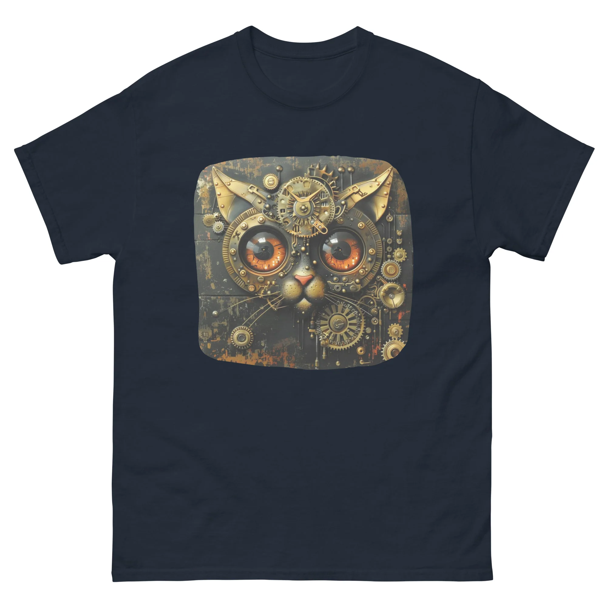 T — shirt Motif Chat Steampunk - Image 3