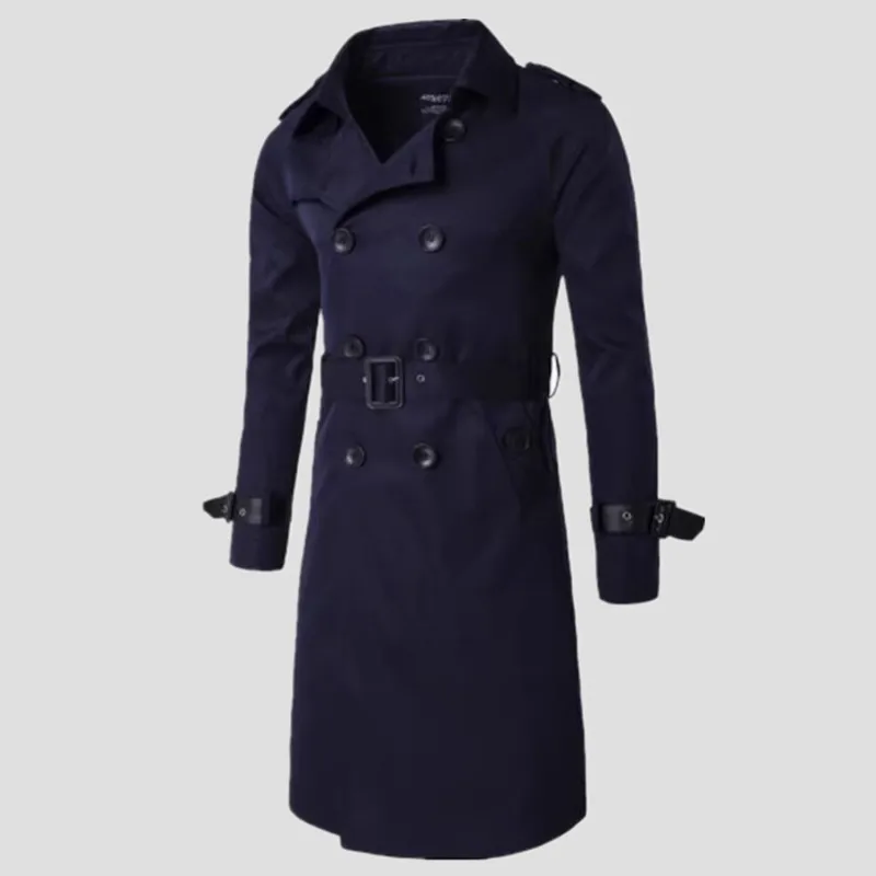 Black Trench Coat — Vintage
