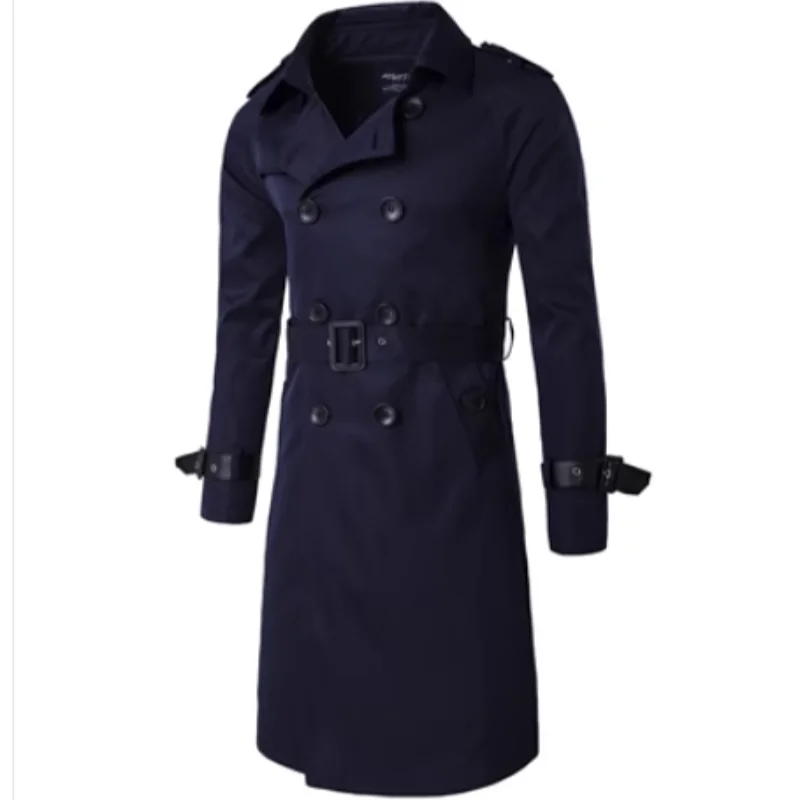 Black Trench Coat — Vintage - Image 2