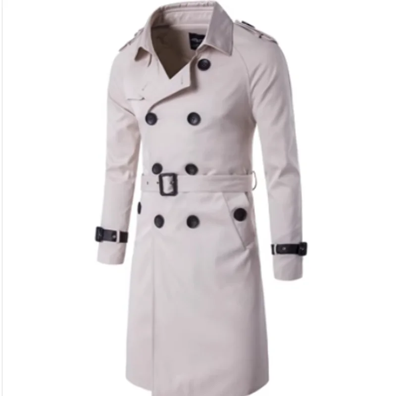 Black Trench Coat — Vintage - Image 3