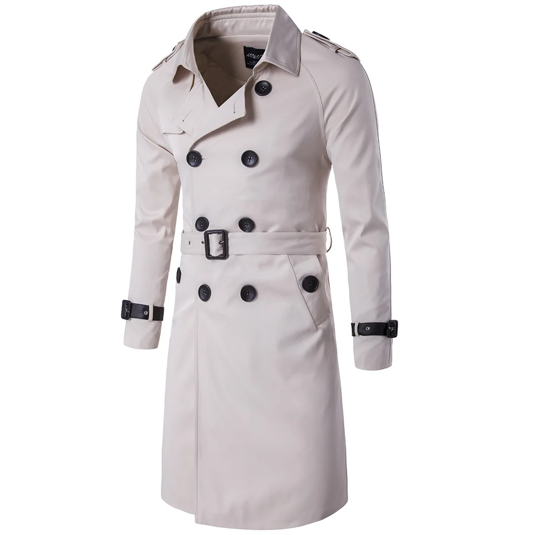 Black Trench Coat — Vintage - Image 4