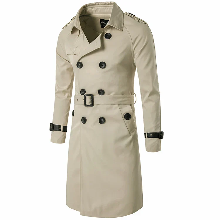 Black Trench Coat — Vintage - Image 5