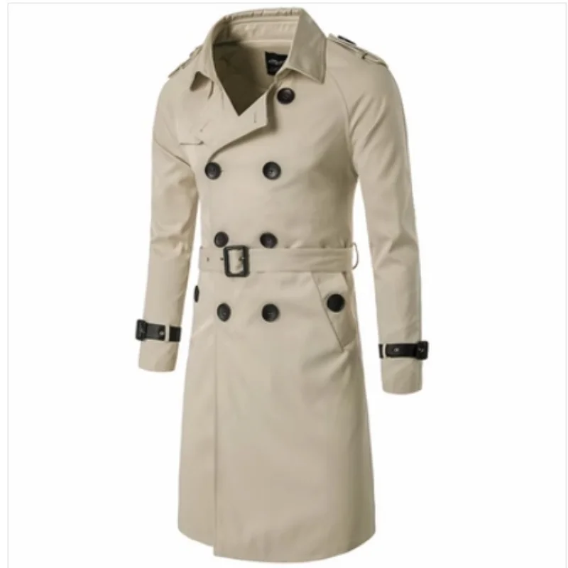 Black Trench Coat — Vintage - Image 7