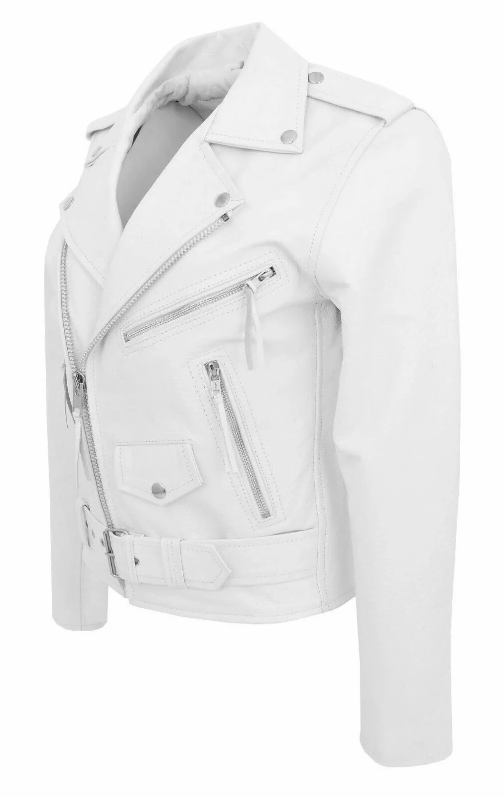 Veste de moto punk en cuir PU pour homme — Slim Fit - Image 15
