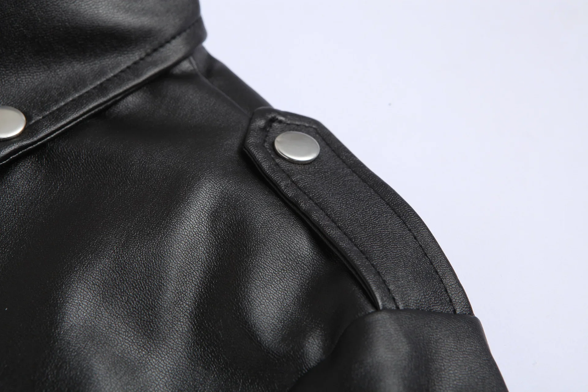 Veste de moto punk en cuir PU pour homme — Slim Fit - Image 3