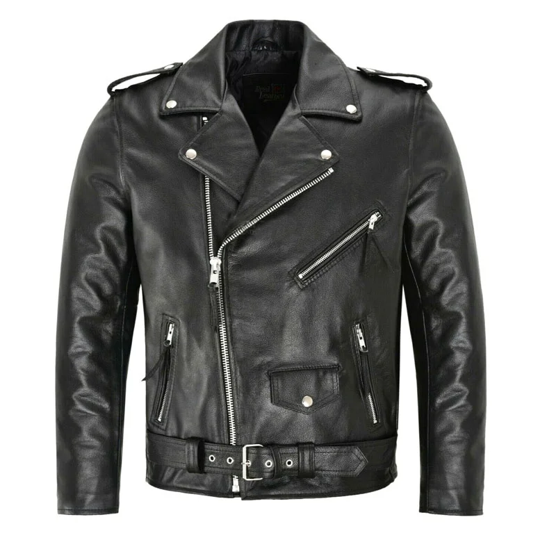 Veste de moto punk en cuir PU pour homme — Slim Fit - Image 6