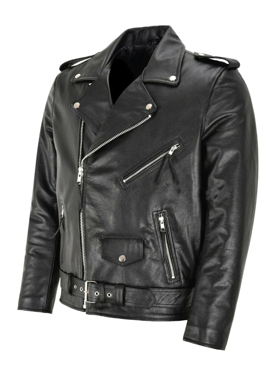 Veste de moto punk en cuir PU pour homme — Slim Fit - Image 7