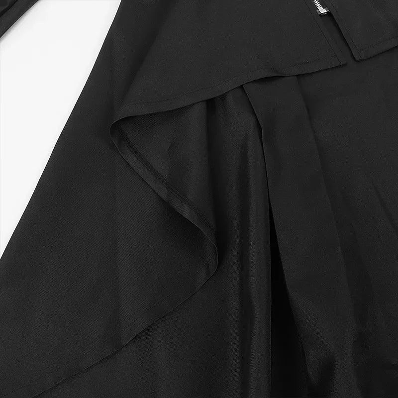 Veste Gothique Femme Zippée — Col Militaire & Boutons Héraldiques - Image 13