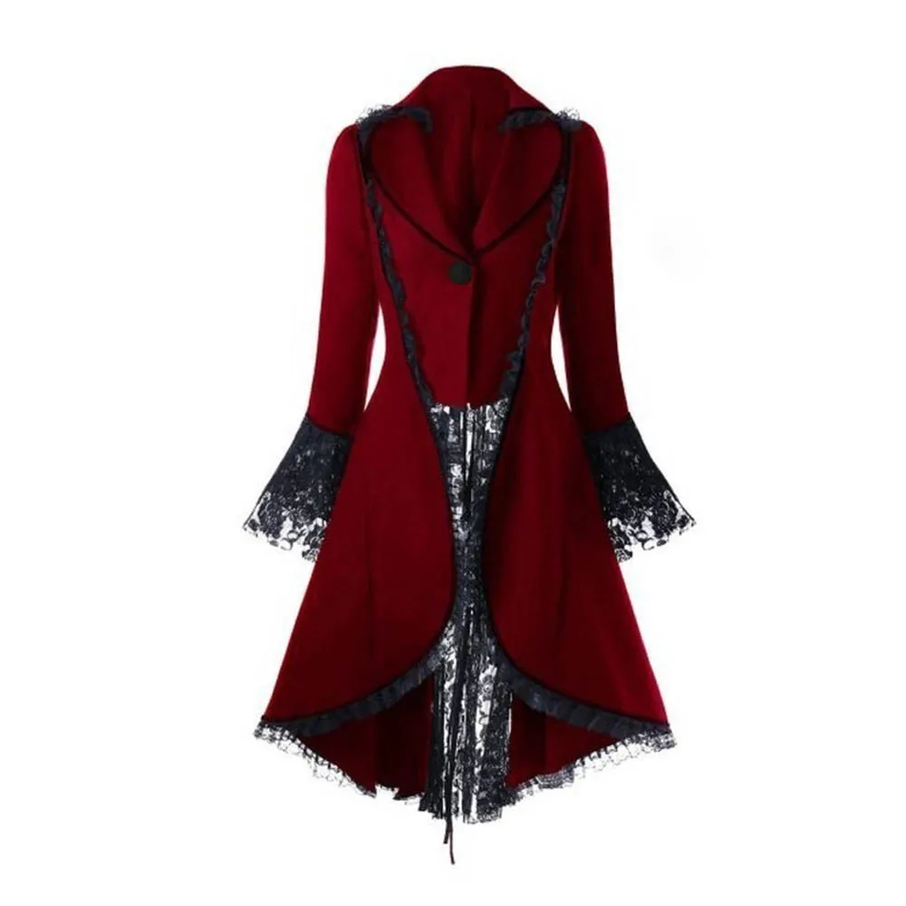 Veste Gothique Laçage Femme — Dentelle Patchwork & Dos Corseté - Image 2
