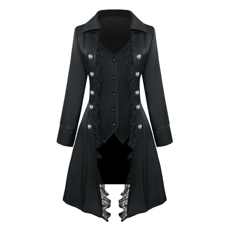 Veste Gothique Victorienne Femme - Manteau en Dentelle Noir ou Rouge - Image 17