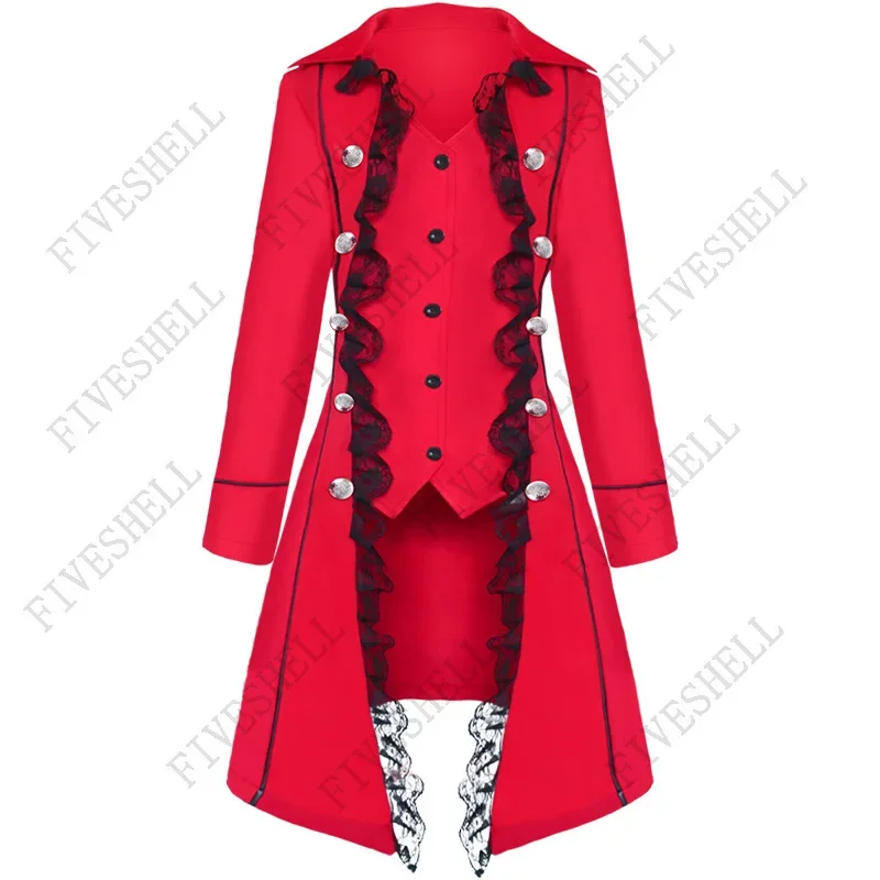 Veste Gothique Victorienne Femme - Manteau en Dentelle Noir ou Rouge - Image 3