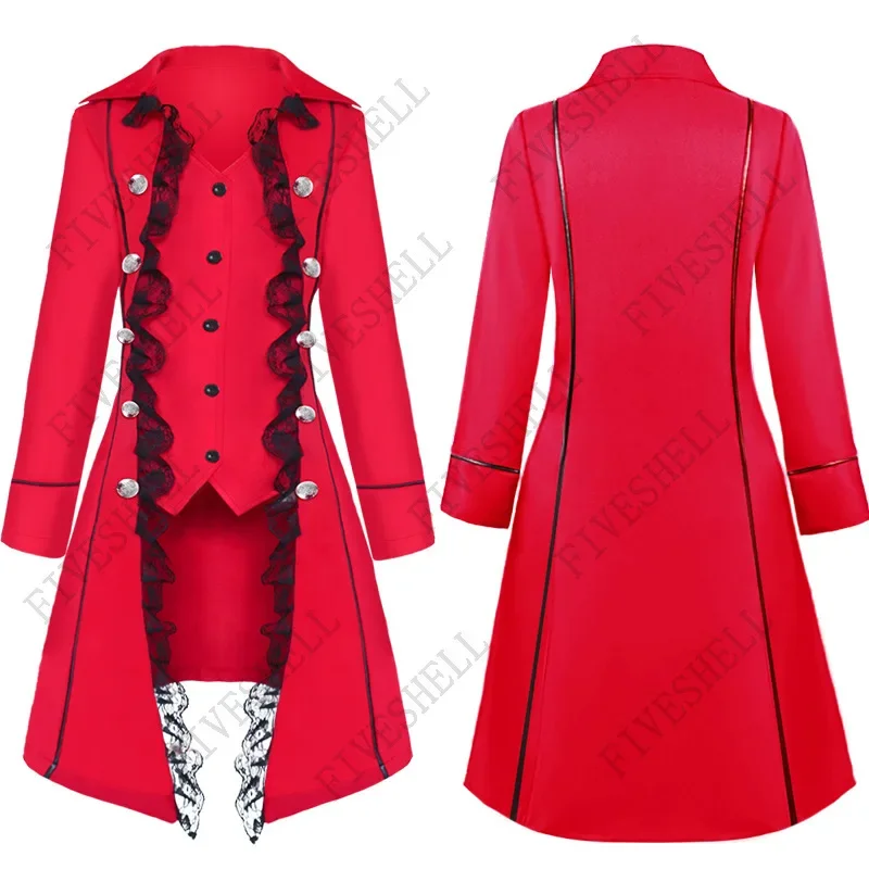 Veste Gothique Victorienne Femme - Manteau en Dentelle Noir ou Rouge - Image 4