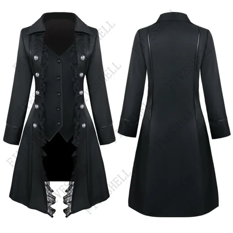 Veste Gothique Victorienne Femme - Manteau en Dentelle Noir ou Rouge - Image 5
