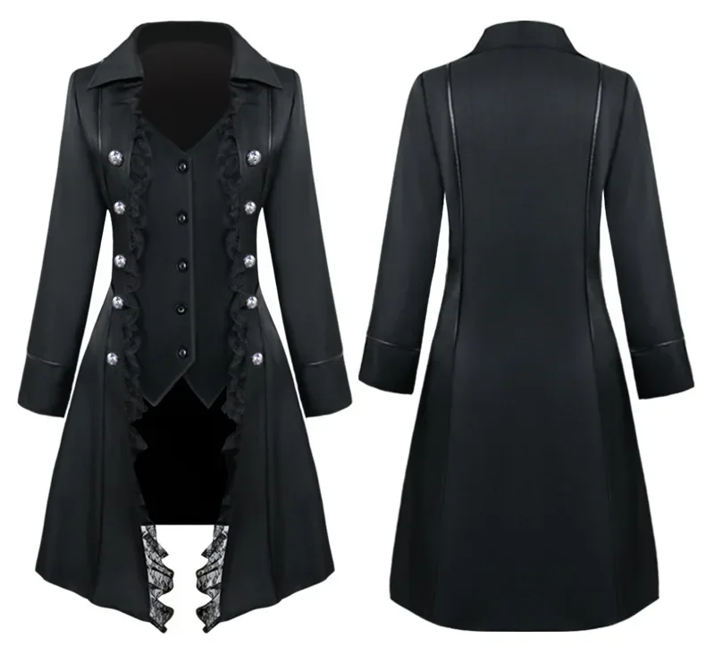 Veste Gothique Victorienne Femme - Manteau en Dentelle Noir ou Rouge - Image 7